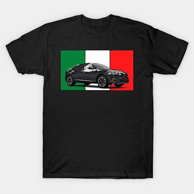 Urus Italian Print T-Shirt by SynchroDesign